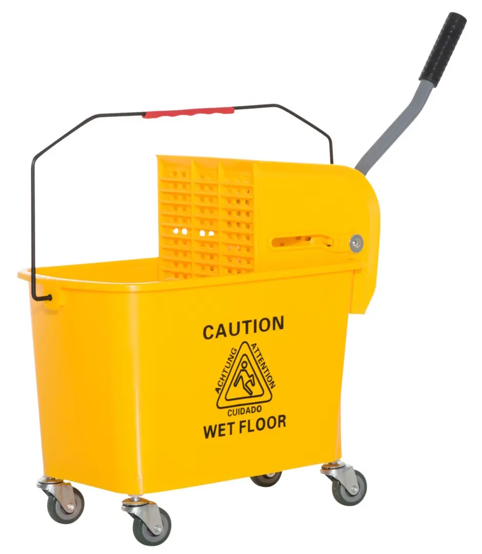 Carucior pentru curatenie Homcom 720-002 (Yellow)