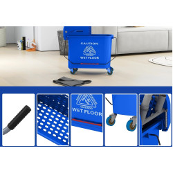 Тележка для уборки Homcom 720-002V00BU (Blue) Thumb