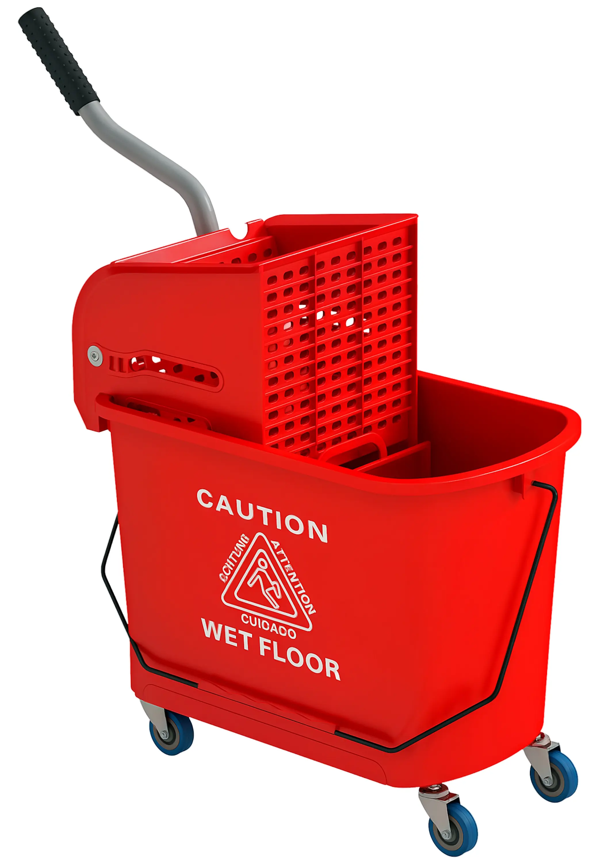 Carucior pentru curatenie Homcom 720-002V00RD (Red) - 2