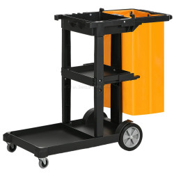 Carucior pentru curatenie Homcom 720-004V00BK (Black)