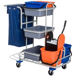 Тележка для уборки Homcom 720-006 (Blue) Thumb