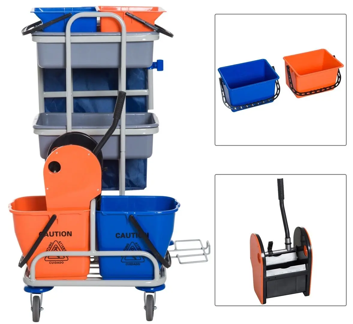 Тележка для уборки Homcom 720-006 (Blue)