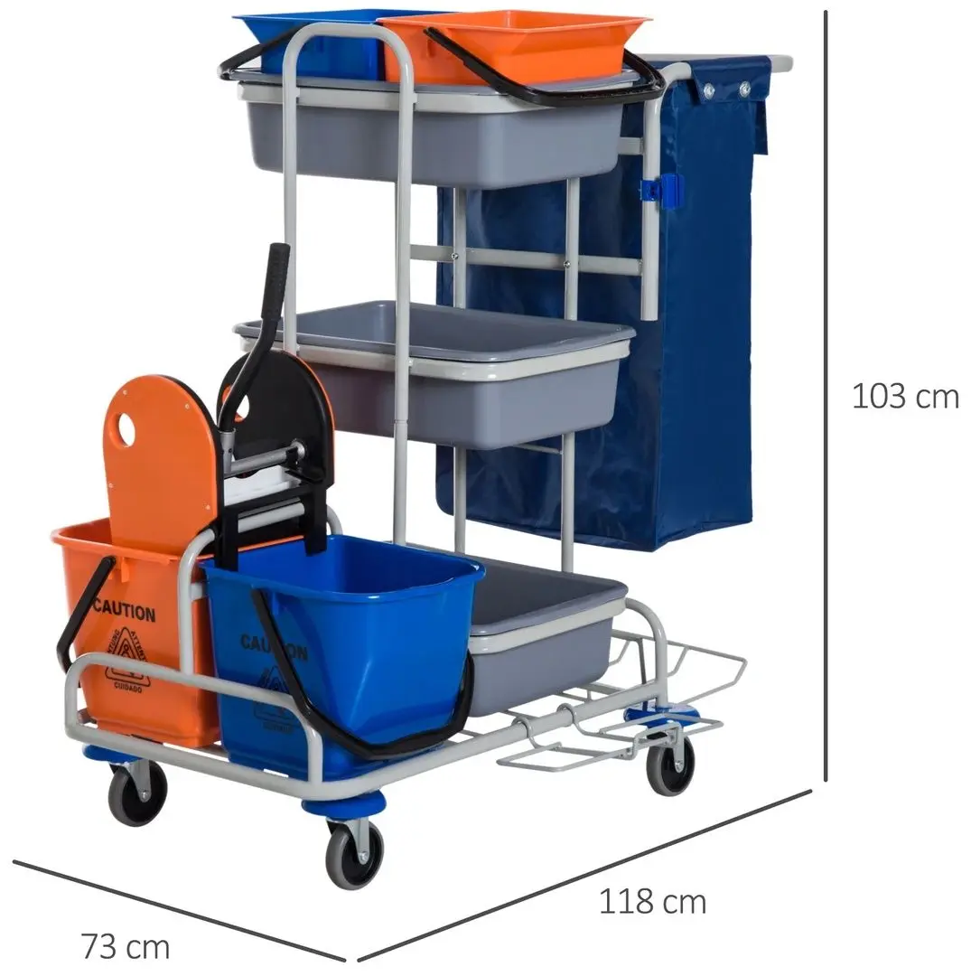 Тележка для уборки Homcom 720-006 (Blue)