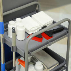 Carucior pentru curatenie Homcom 720-008V00GY (Grey) Thumb