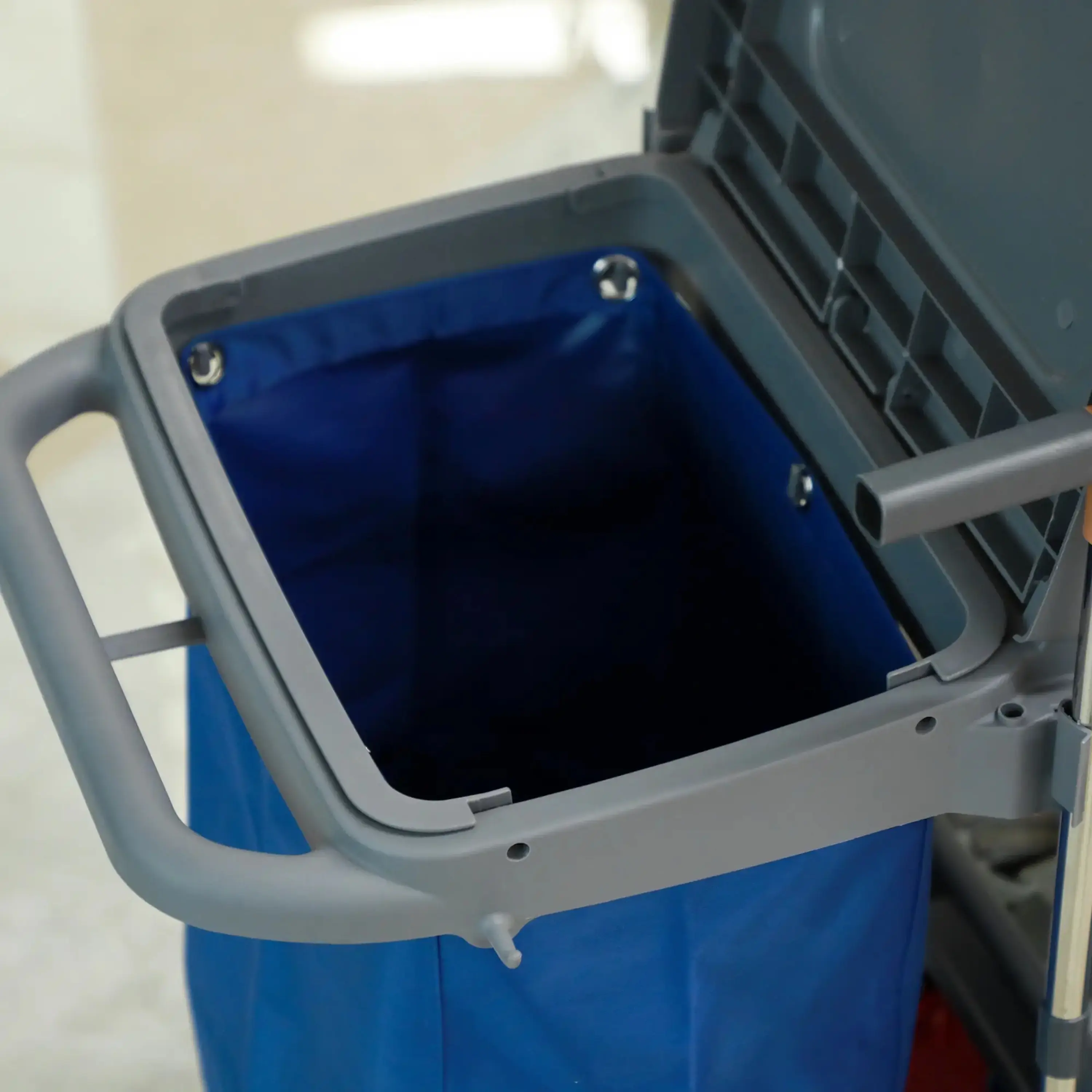 Carucior pentru curatenie Homcom 720-008V00GY (Grey) - 6