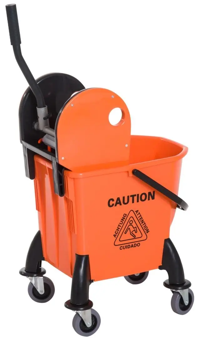 Carucior pentru curatenie Homcom 720-011 (Orange)