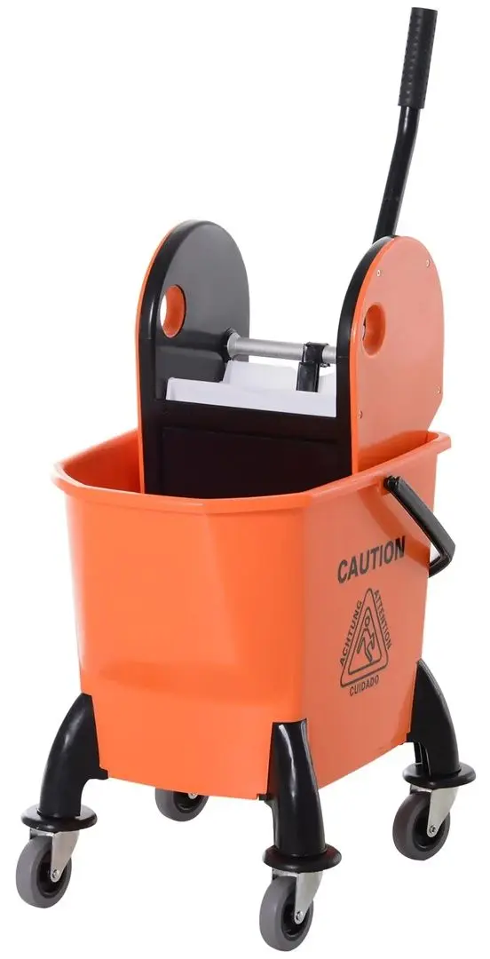 Carucior pentru curatenie Homcom 720-011 (Orange)