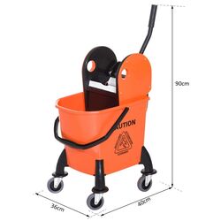 Carucior pentru curatenie Homcom 720-011 (Orange) Thumb