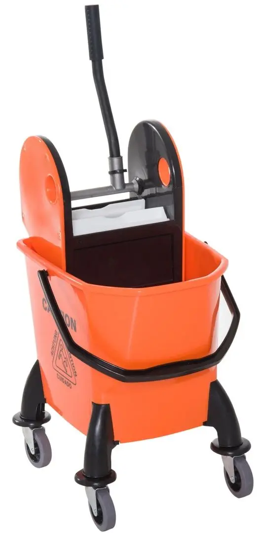Carucior pentru curatenie Homcom 720-011 (Orange)