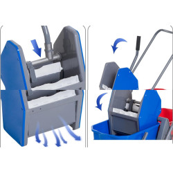 Carucior pentru curatenie Homcom 720-012 (Blue/Red) Thumb
