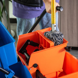 Carucior pentru curatenie Homcom 720-014OG (Orange/Blue) Thumb