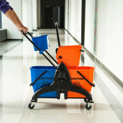 Carucior pentru curatenie Homcom 720-014OG (Orange/Blue) Thumb