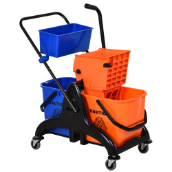 Carucior pentru curatenie Homcom 720-014OG (Orange/Blue)