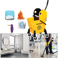Carucior pentru curatenie Homcom 720-017 (Yellow) Thumb