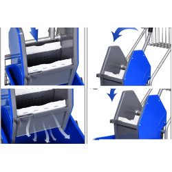 Carucior pentru curatenie Homcom 720-018 (Blue) Thumb