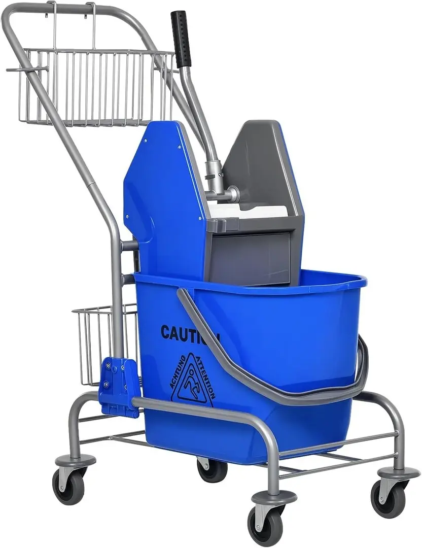Carucior pentru curatenie Homcom 720-018 (Blue)