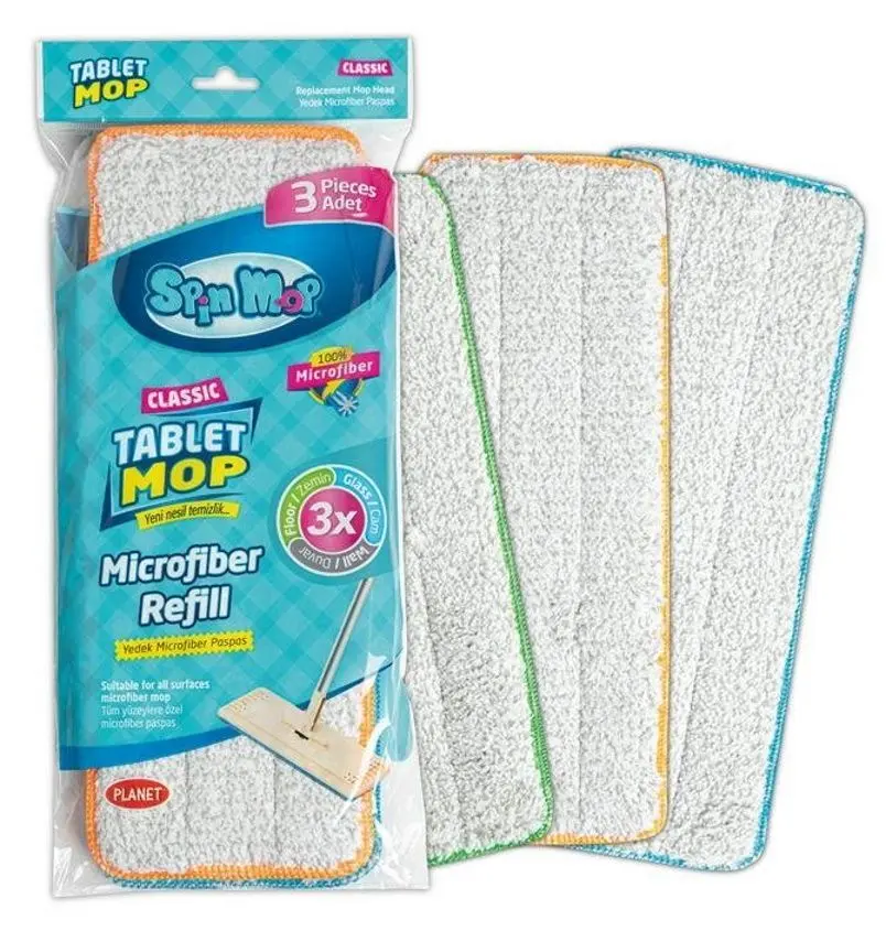 Set de capete pentru mop Planet Classic Spin Mop UP732 3pcs (White)
