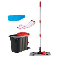Set mop + galeata Sprintus Click'n'Twist (Red/Black)