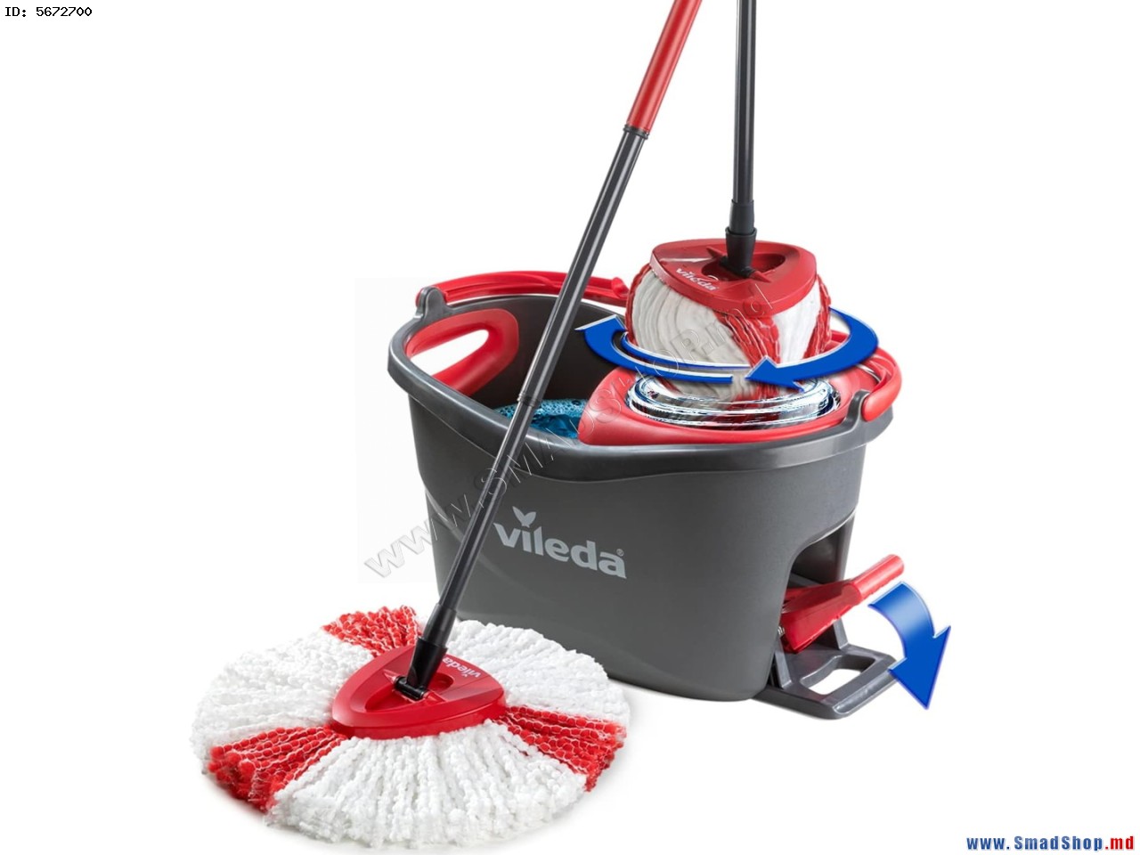 Набор швабра + ведро Vileda Mop Easy Wring & Clean Turbo (Black/Red ...