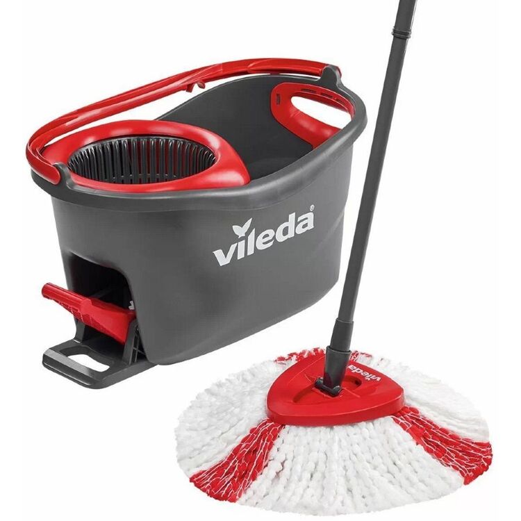 Набор швабра + ведро Vileda Mop Easy Wring & Clean Turbo (Black/Red ...