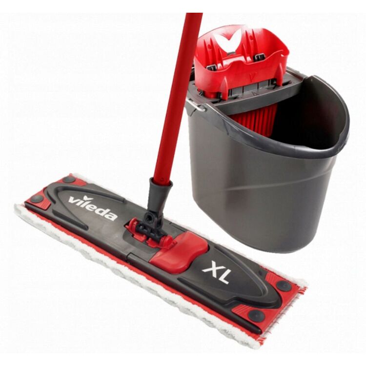 Set mop + galeata Vileda UltraMax Box XL (Black/Red)