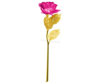 Floare artificiala Aptel AG774B 24 cm (Gold/Pink)