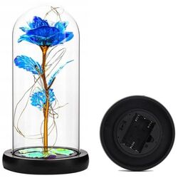 Искусственный цветок в стеклянной колбе Aptel AG776B (Blue) Thumb