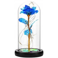Искусственный цветок в стеклянной колбе Aptel AG776B (Blue) Thumb
