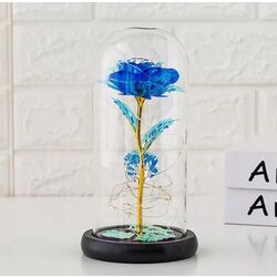 Искусственный цветок в стеклянной колбе Aptel AG776B (Blue) Thumb