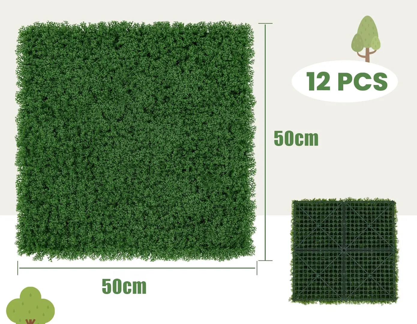 Panou decorativ Costway HZ10255 (Green)