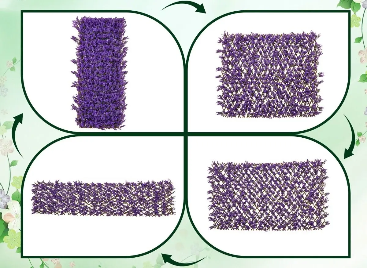 Gard decorativ Costway HZ10266 (Purple) - 4