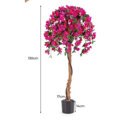 Copac artificial Costway Azalea HZ10218RE 130cm (Green/Red) Thumb