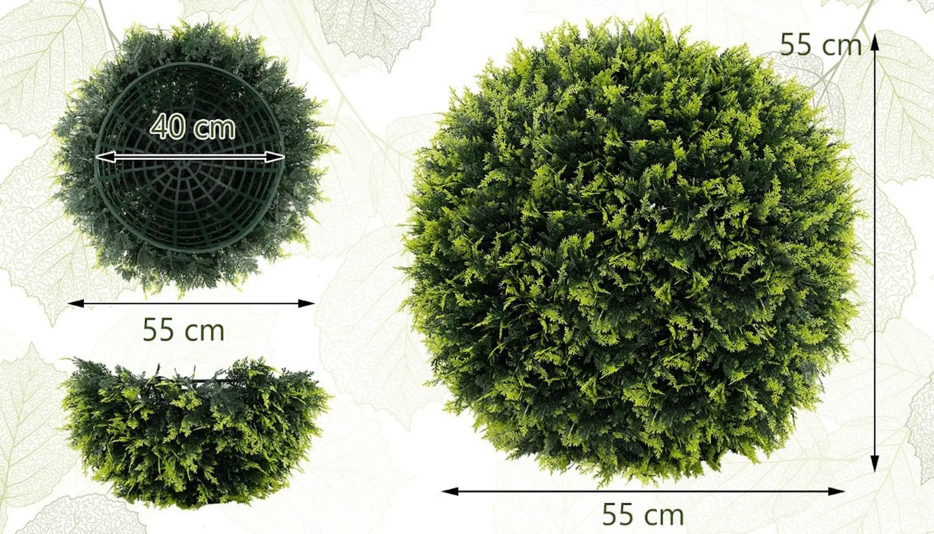 Copac artificial Costway HZ10292-M (Green) - 4