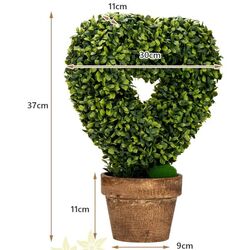Set de plante artificiale Costway HZ10095GN-4 (Green/Brown) Thumb