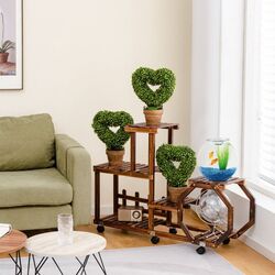 Set de plante artificiale Costway HZ10095GN-4 (Green/Brown) Thumb