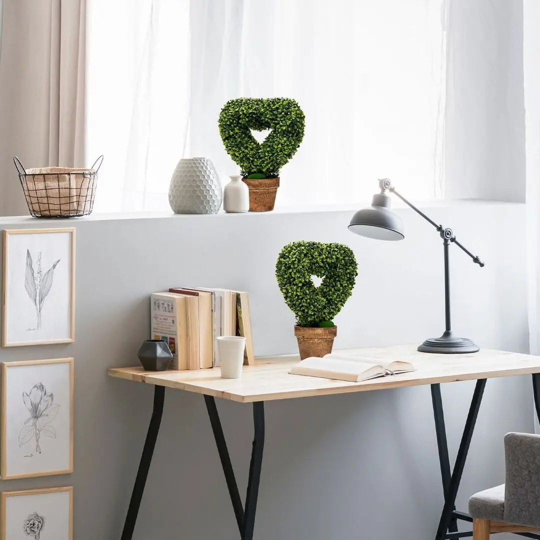 Set de plante artificiale Costway HZ10095GN-4 (Green/Brown) - 4