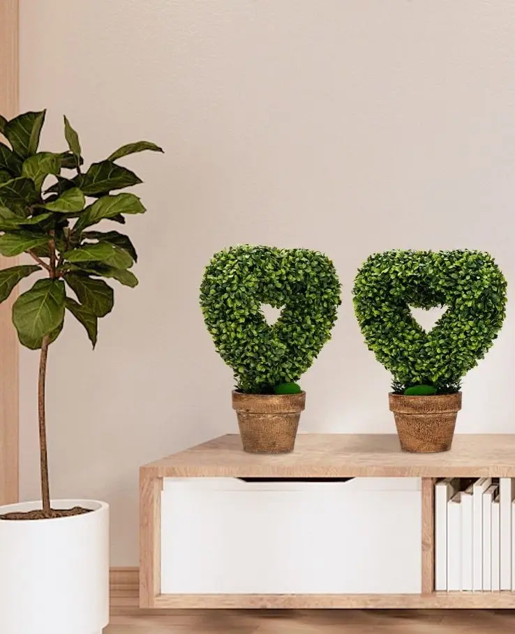 Set de plante artificiale Costway HZ10095GN-4 (Green/Brown) - 6