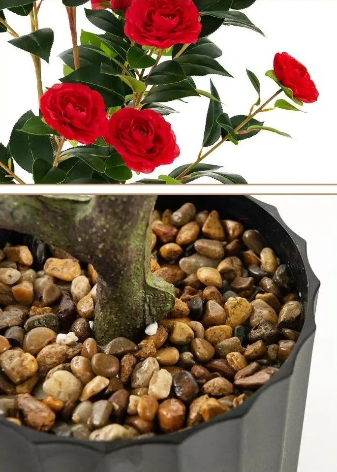 Set de plante artificiale Costway HZ10188RE-2 95cm (Red)