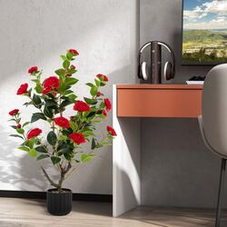 Set de plante artificiale Costway HZ10188RE-2 95cm (Red) Thumb