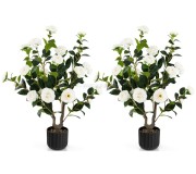 Set de plante artificiale Costway HZ10188WH-2 95cm (White)