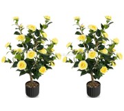 Set de plante artificiale Costway HZ10188YW-2 95cm (Yellow)