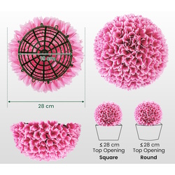 Комплект искусственных растений Costway HZ10273-PI (Pink) Thumb