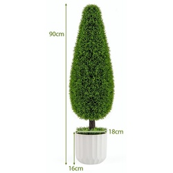 Set de copaci artificiali Costway HZ10295GN-2 90cm (Green) Thumb