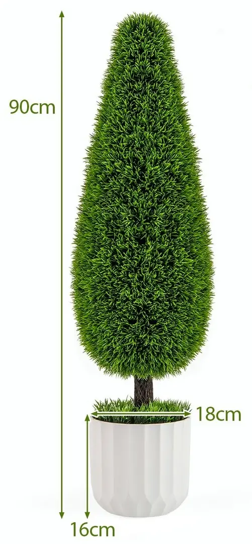 Set de copaci artificiali Costway HZ10295GN-2 90cm (Green)