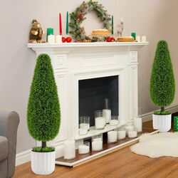 Set de copaci artificiali Costway HZ10295GN-2 90cm (Green) Thumb