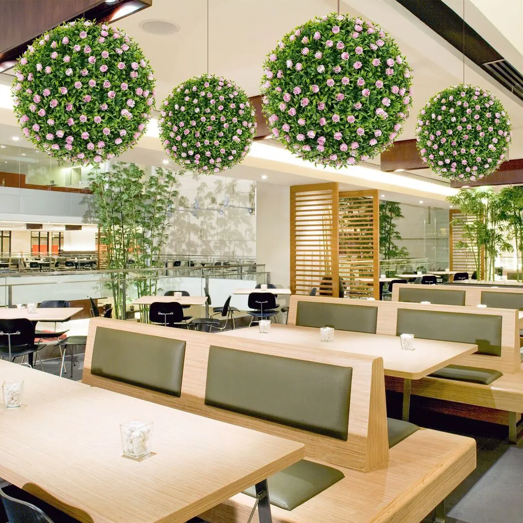 Set de bile topiary Costway HZ10271 (Green/Pink)