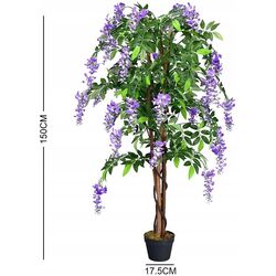 Planta artificiala Costway HW59512 (Green/Purple) Thumb