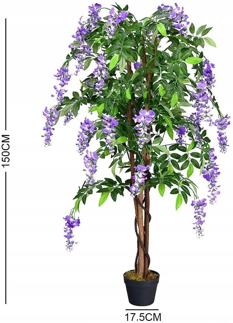 Planta artificiala Costway HW59512 (Green/Purple)