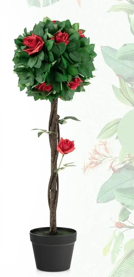 Planta artificiala Costway HZ10119 (Green/Red) - 2