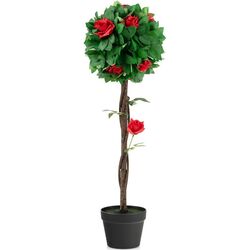 Planta artificiala Costway HZ10119 (Green/Red)